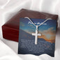 Promise Cross Necklace-I want us to go hand in hand | Custom Heart Design