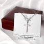 God led me to you-Artisan Cross Necklace - Custom Heart Design