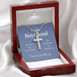 Cross Necklace for Boyfriend, Stainless Steel Cross for Boyfriend | Custom Heart Design