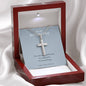 My Soulmate, Cross Necklace for Boyfriend | Custom Heart Design