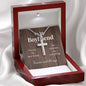 Boyfriend Cross Necklace, Cross Necklace for Boyfriend - Custom Heart Design