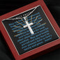 Family Prayer-Artisan Cross Necklace - Custom Heart Design