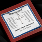 Grandson's Graduation, From Grandpa-Silver Cross Necklace - Custom Heart Design