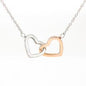 Interlocking Hearts Necklace for Valentine | Custom Heart Design
