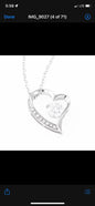Sentimental Heart Necklace for Girlfriend | Custom Heart Design