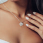 Love Knot Necklace-Custom Heart Design