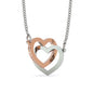 Sentimental Interlocking Hearts Necklace | Custom Heart Design