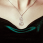Graceful Love Giraffe Necklace - Custom Heart Design