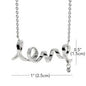 Scripted Love Necklace - Custom Heart Design