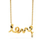 Scripted Love Necklace - Custom Heart Design