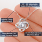 Easter Necklace and Earring Set-Love Knot Jewelry Set - Custom Heart Design