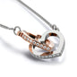 Create Custom Wordle-Interlocking Hearts Necklace | Custom Heart Design