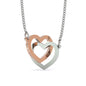 Oh my Lord Granddaughter-Eloise Interlocking Heart Necklace - Custom Heart Design
