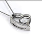 Double Hearts Necklace for Mother In Law | Custom Heart Design