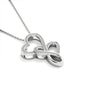 Double Hearts Necklace For Wife | Custom Heart Design
