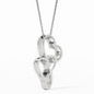 Double Hearts Necklace For Wife | Custom Heart Design