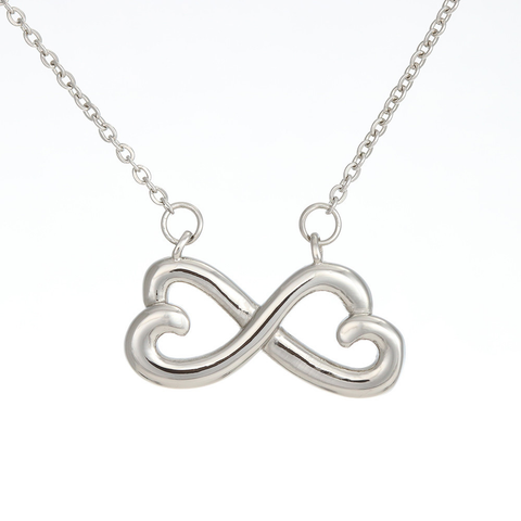 Infinity Hearts Necklace - Custom Heart Design 