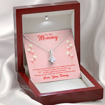 Alluring Beauty Necklace for New Mom-Custom Heart Design