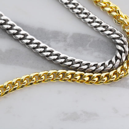 heavy link chain necklace for men, urban cuban link chain necklace for men