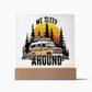 Squarre Acrylic  Plaque-Camping RV - Custom Heart Design