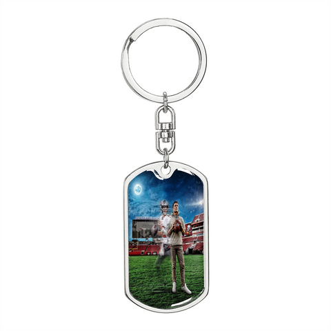 Tom Brady Keychain - Custom Heart Design