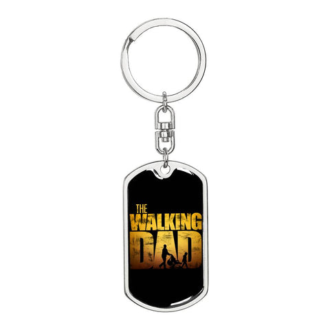 The Walking Dad-Keychain - Custom Heart Design