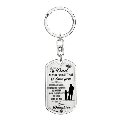 Our hearts are connected, From Daughter. - Custom Heart Design