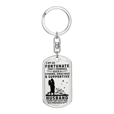 Everyday with you is a precious gift-Keychain. - Custom Heart Design