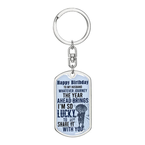 To Husband, I'm so lucky to share life with you. - Custom Heart Design