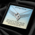 Double Hearts Remembrance Necklace | Custom Heart Design