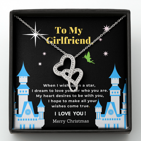 Girlfriend, When I wish upon a star - Double Hearts - Custom Heart Design