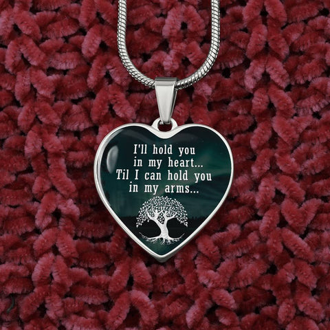 Mom Remembrance-Statement Heart Necklace - Custom Heart Design