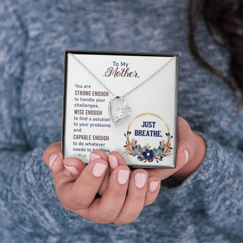 Sentimental Forever Love Heart Necklace for Mom | Custom Heart Design
