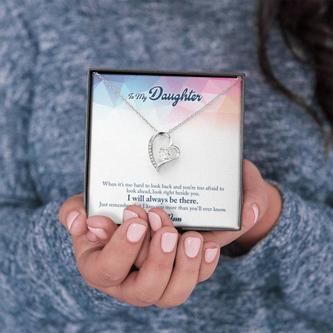 Forever Love Heart Necklace for Daughter | Custom Heart Necklace