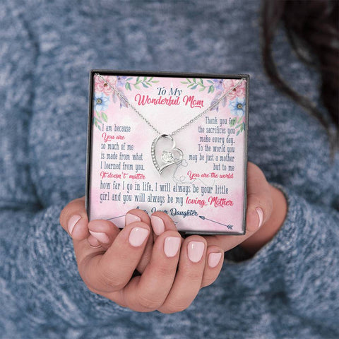 Sentimental Heart Necklace for Mom From Daughter | Custom Heart Design