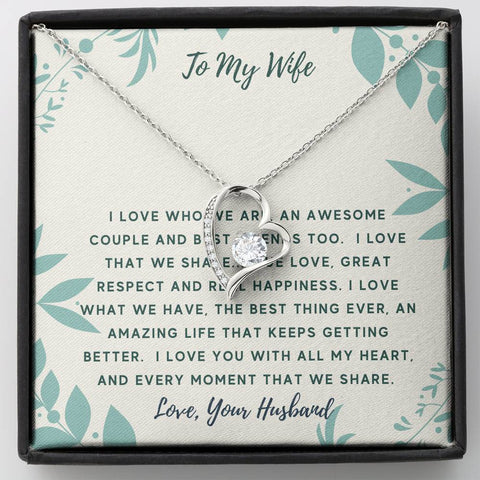 Forever Love Heart Necklace for Wife | Custom Heart Design