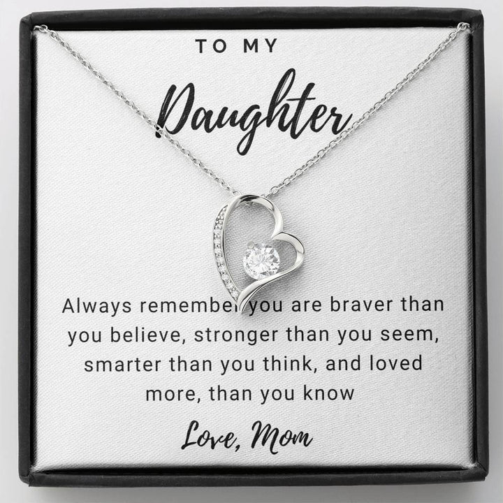 Sentimental necklace for shop daughter