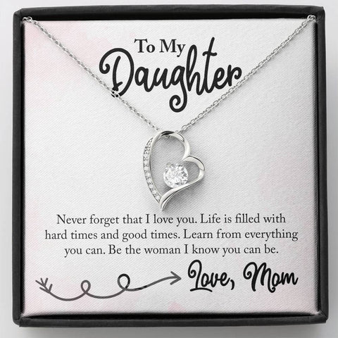 Be the woman I know you can be, From Mom. - Custom Heart Design