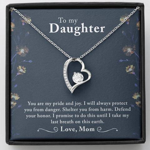 Forever Love Heart Necklace for Daughter | Custom Heart Design