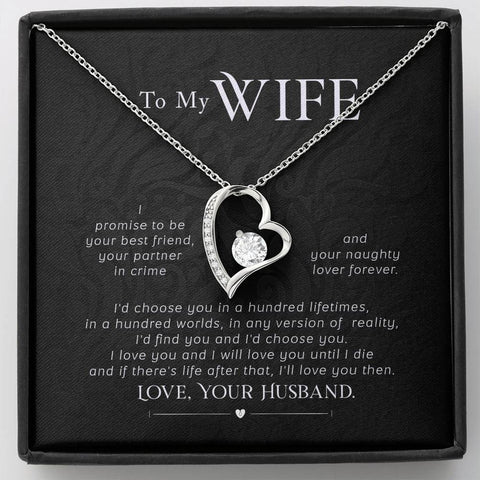 Sentimental Heart Necklace for Wife | Custom Heart Design