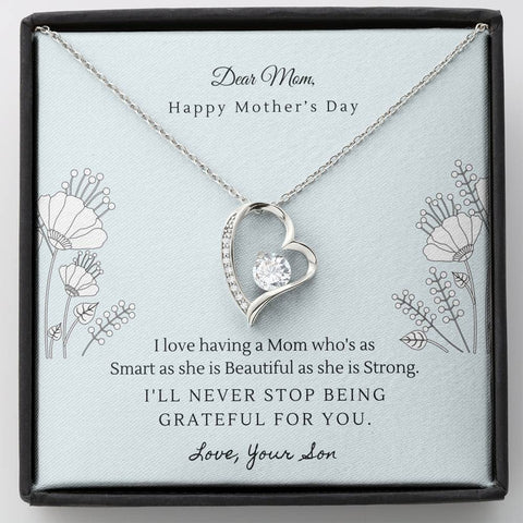 Forever grateful for you, From Son - Custom Heart Design