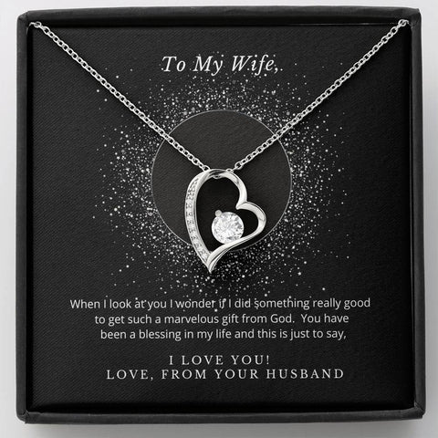 Forever Love Heart Necklace for Wife | Custom Heart Design