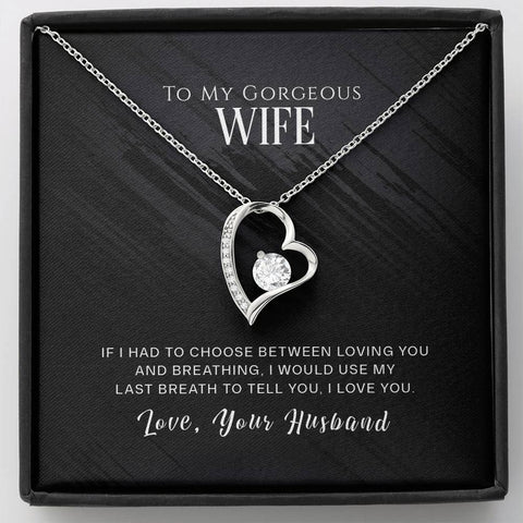 Sentimental Forever Love Heart Necklace for Wife | Custom Heart Design