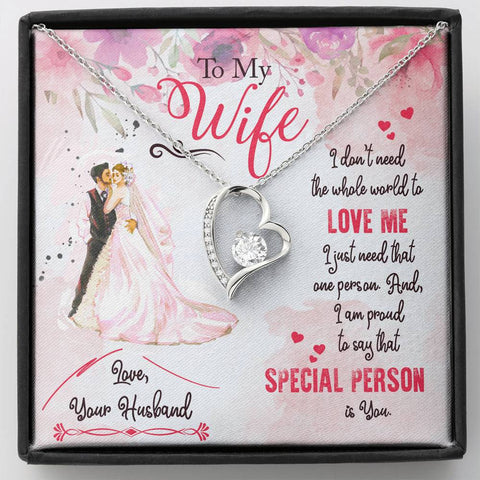 Sentimental Forever Love Heart Necklace for Wife | Custom Heart Design