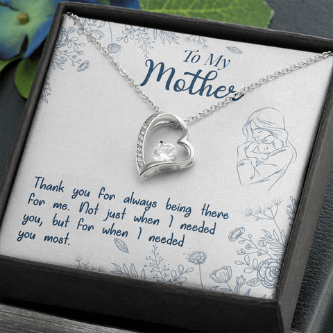 Sentimental Heart Necklace for Mom | Custom Heart Necklace