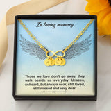 Those we love don't go away-Infinity Remembrance Bracelet | Custom Heart Design