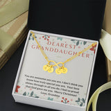 Granddaughter, Your love shines through-Infinity Bracelet - Custom Heart Design