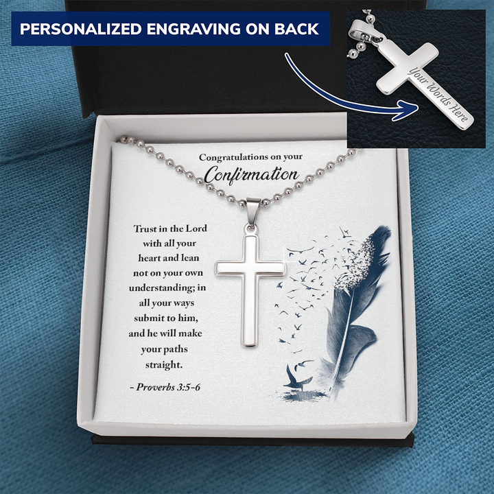 Custom Cross Necklace for Men / Personalized Silver Cross Pendant / Engraved  Silver Cross / Customized Cross / Stainless Steel Cross for Men - Etsy
