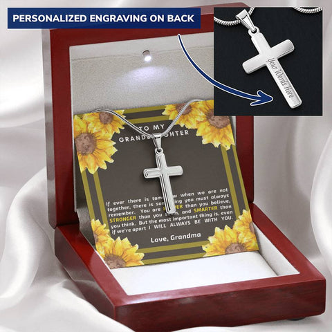 I will always be with you-Artisan Cross - Custom Heart Design