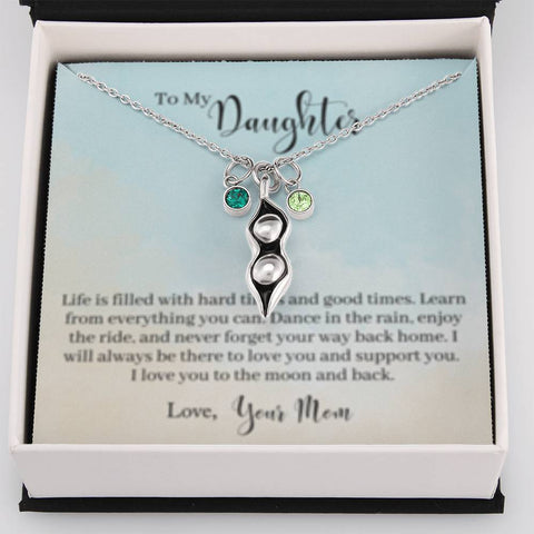 I love you to the Moon & Back, From Mom - Custom Heart Design